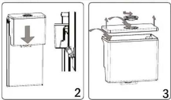 HAIER HDW1620CWPK - The Water Dispenser Mounting the Water Tank - 2