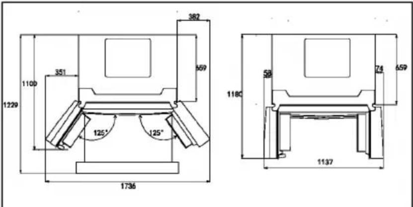 HAIER CFW91019ENGB - Spazio necessario - 1
