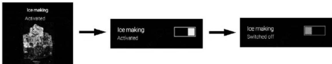 HAIER CFW91019ENGB - Funzione di produzione del ghiaccio: - 1