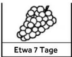 HAIER CFW91019ENGB - Richtwerte für die Aufbewahrungsdauer von Obst und Gemüse - 4
