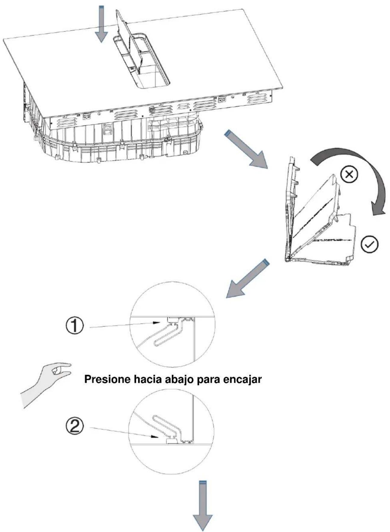 HAIER HAIH82MTMCE - Instalar el deflector en el fogón - 36
