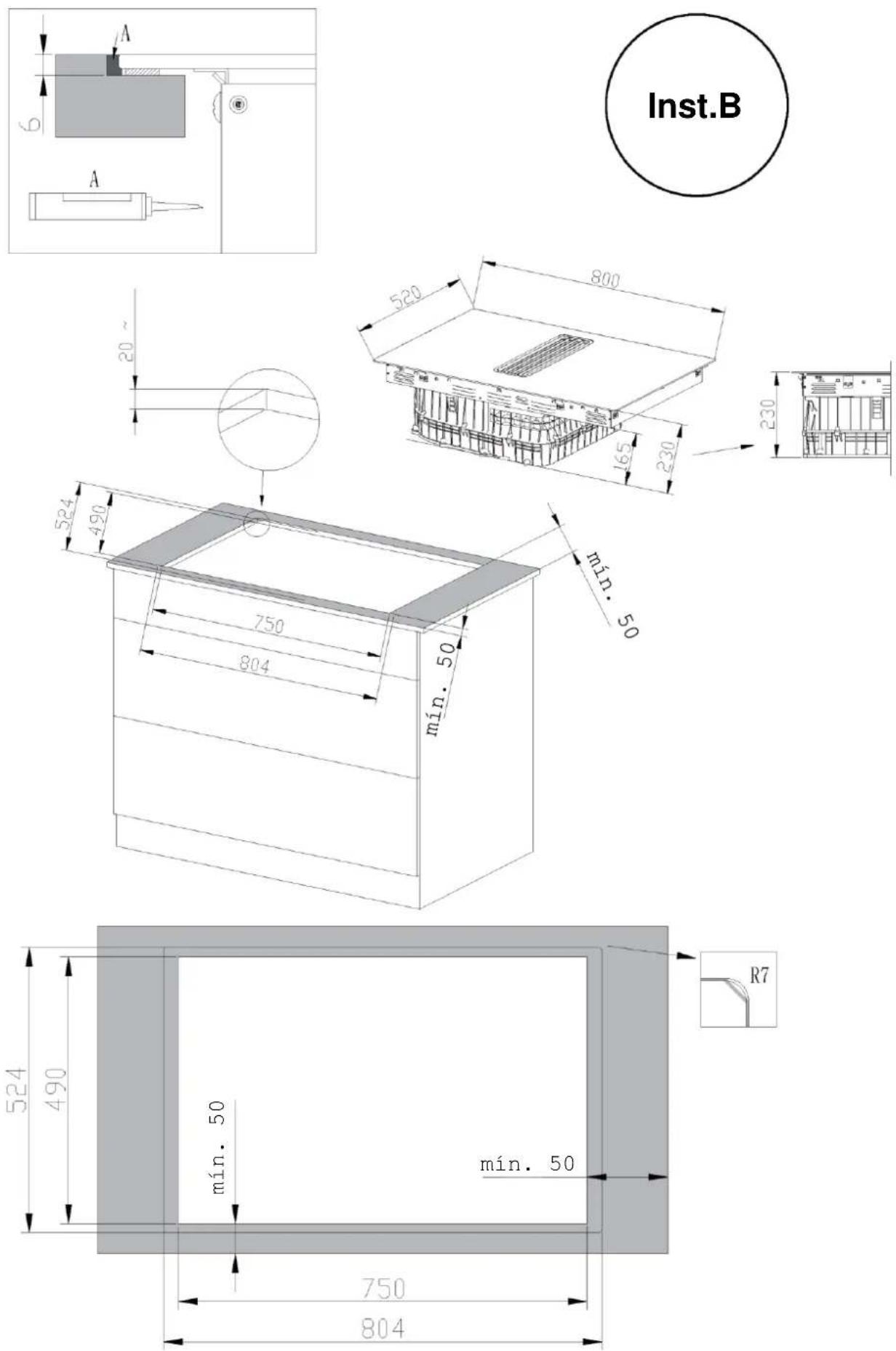 HAIER HAIH82MTMCE - Acessórios de instalação, descarga para o interior - 18