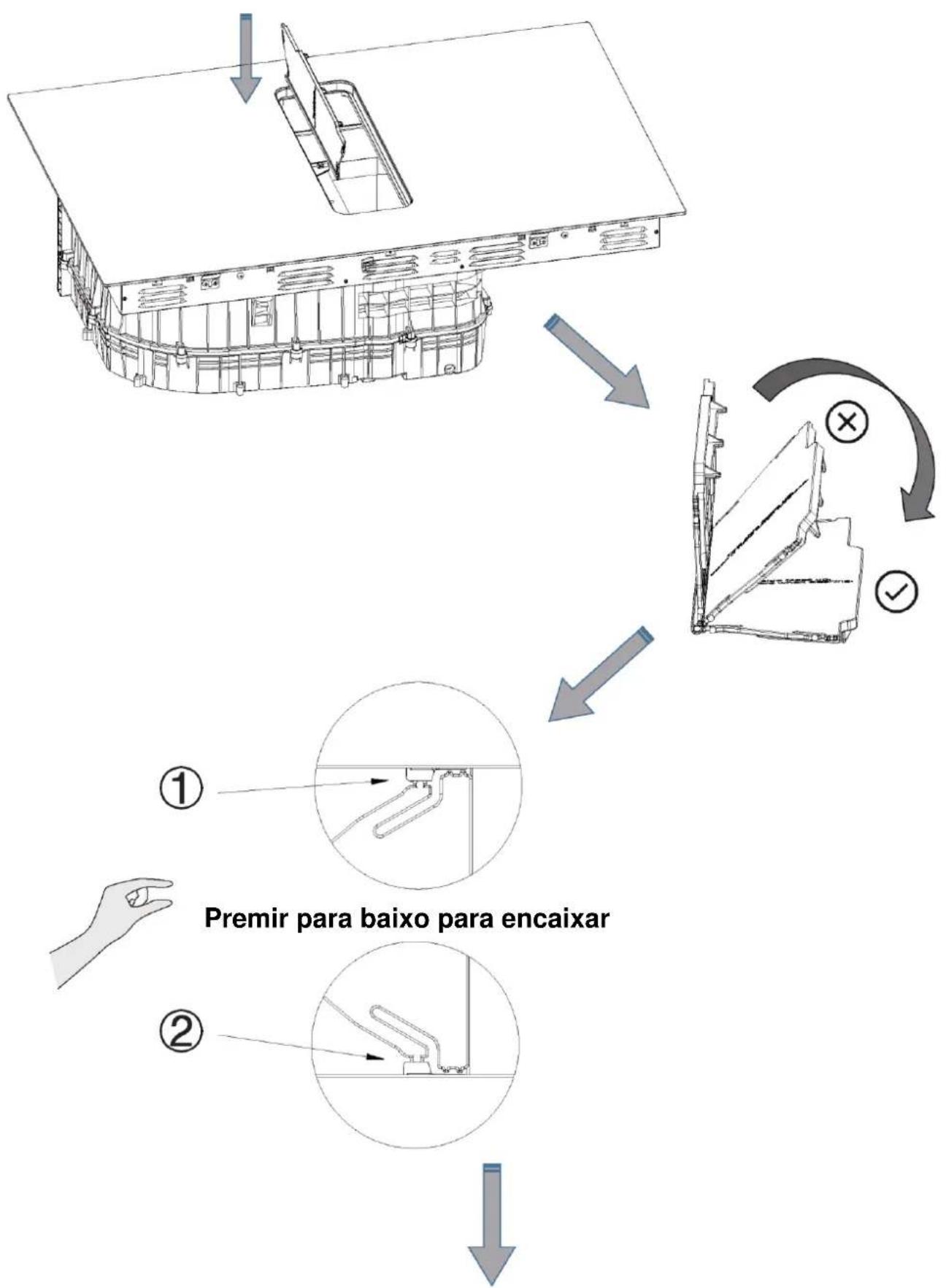 HAIER HAIH82MTMCE - Instalar o defletor no fogão - 38