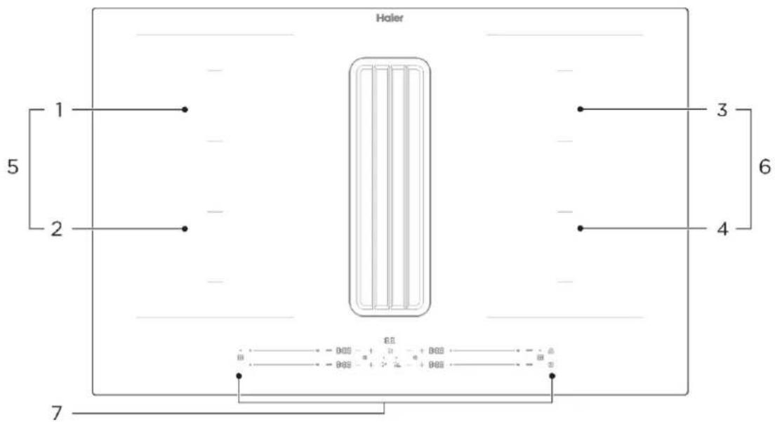 HAIER HAIH82MTMCE - Vista superior - 1