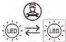 HAIER HTW7720BNMM - Substituir as lâmpadas LED - 1