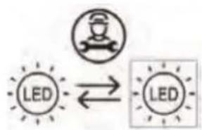 HAIER HTW7720BNMM - Replacing the LED-lamps - 1