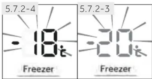 HAIER HTW7720BNMM - Stellen Sie die Temperatur für den Kühlschrank ein - 1