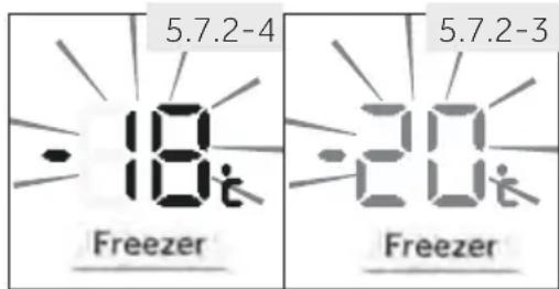 HAIER HTW7720BNMM - A Fagyasztószekrény hömérsékletének beállítása - 2