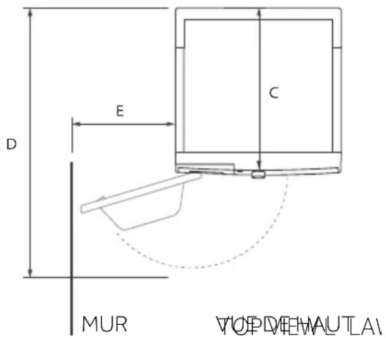 HAIER HW90-B14979TEU1 - Dimensions du produit - 2