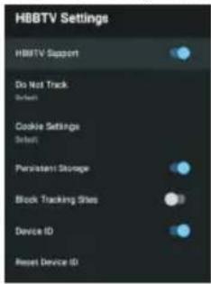 HAIER H55K705UG - HBBTV MENU - 1