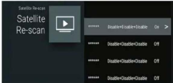 HAIER H55K705UG - Accedi a Menu -> Impostazioni -> Canale -> Canali -> Ri-scansione Satellite. - 1