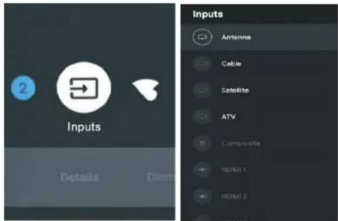 2 Inputs Details Dien Inputs Antenna Cable Satellite ATV Composite HDMI 1 HDMI 2