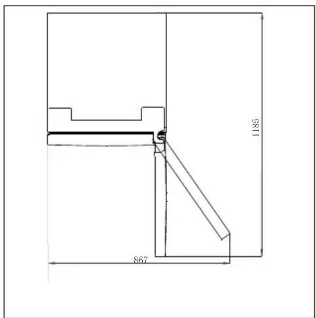 HAIER HDR7619DNGB - Ventilaton cross-section - 1