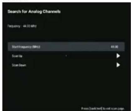 HAIER H65K705UG - Appuyez sur OK pour entrer dans Réglages de paramètre de satellite, qui incluent LNB POWER, la fréquence LNB, le réglage DiSEqC, 22K et les autres paramètres. Ensuite, revenez au re-scannage de satellite et cliquez sur Droite pour entrer dans le menu de recherche. - 5