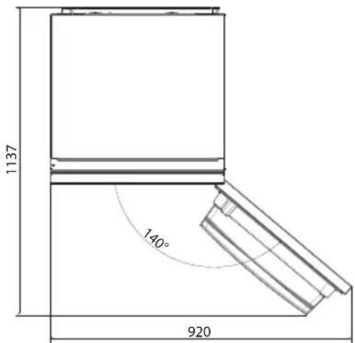 HAIER HDW1620DNPW - Benodigde ruimte - 1