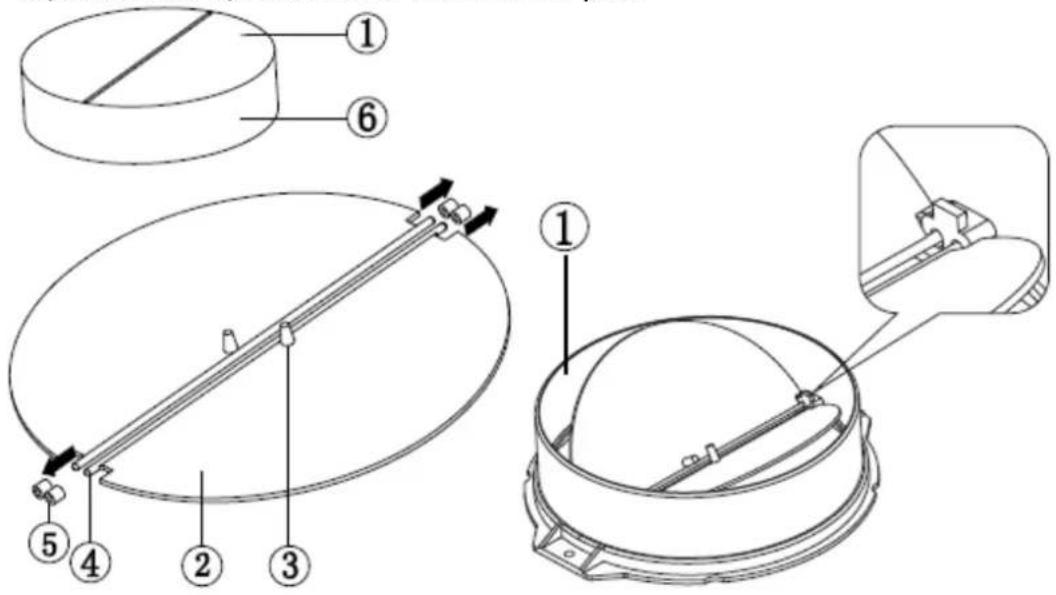 CANDY CDG6CMBGWIFI/1 - MOUNTING OF THE V-FLAP - 1