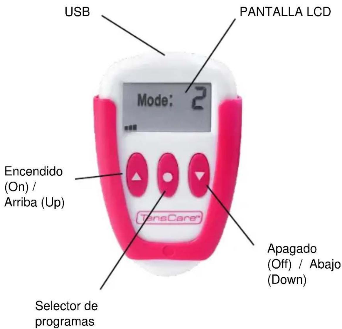 TensCare Ova - CONTROLES Y PANTALLA - 1