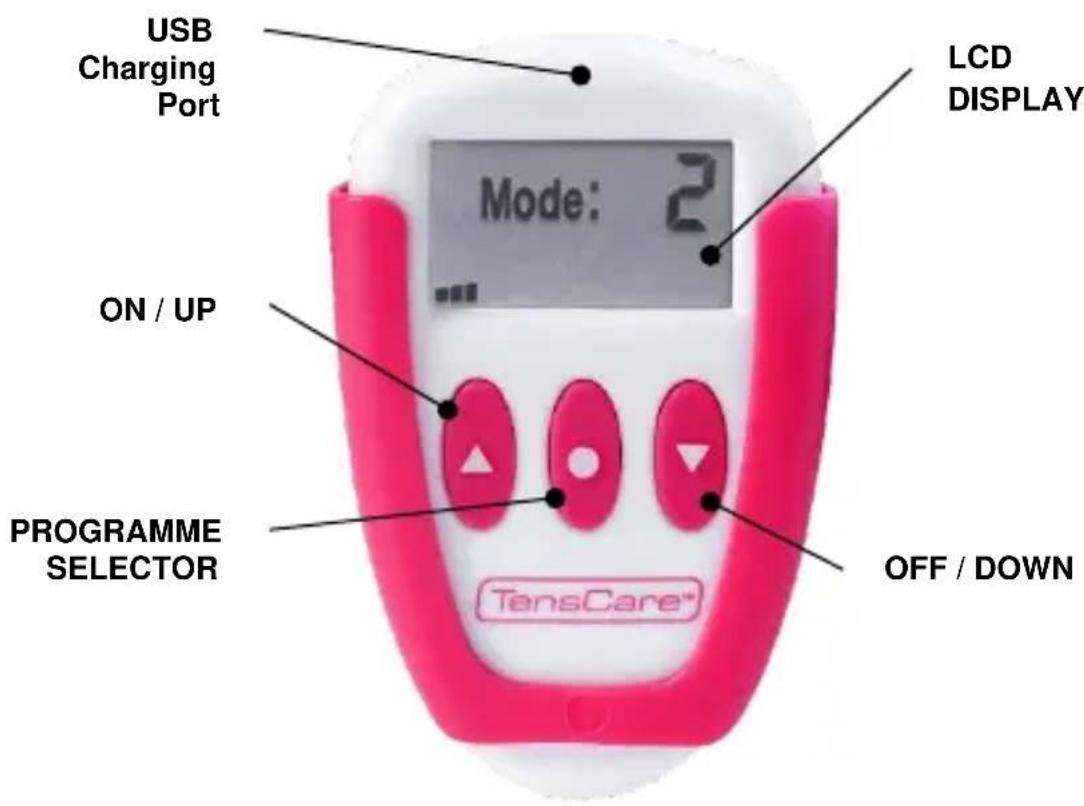 TensCare Ova - CONTROLS AND DISPLAY - 1
