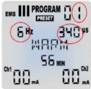 TensCare Sports TENS 2 - CONTROL DEL PROGRAMA - 1