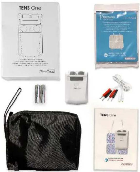 TensCare TENS One - The pack contains: - 1