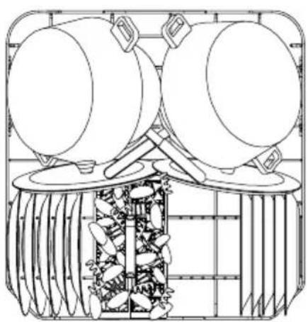 Porter & Charles DWTPC5FC - Loading the lower rack (see fig. 4-10) - 2