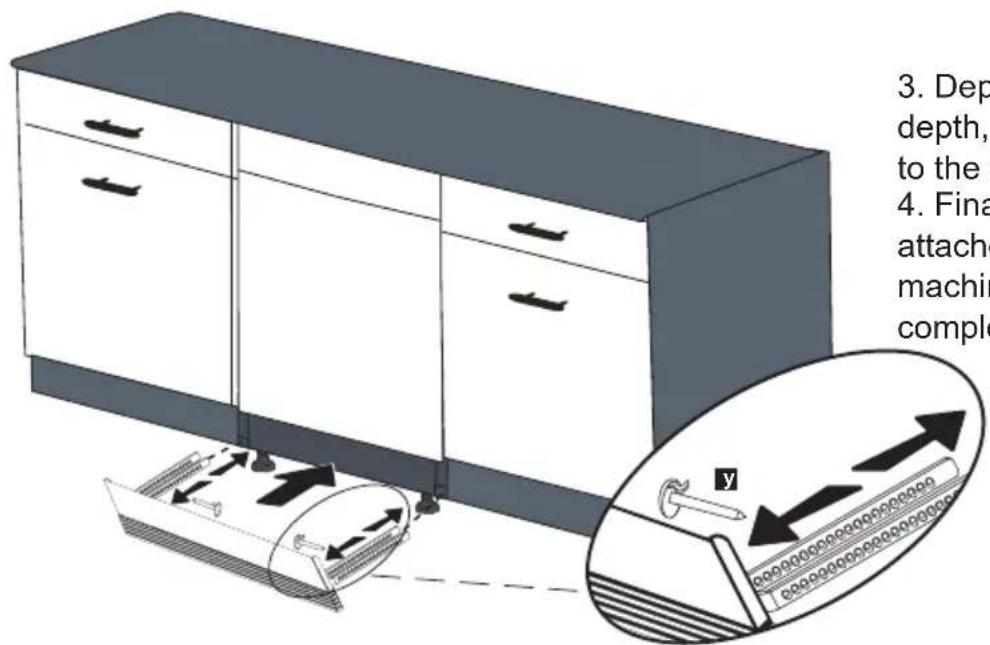 Porter & Charles DWVFI18 - ADJUSTING THE MOVABLE TOE KICK (MODEL DEPENDING) - 3