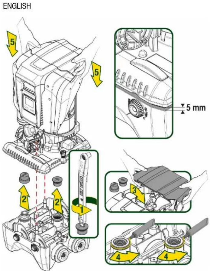 DAB ESYBOX MAX - PROCEDURE FOR FIXING THE PUMP TO THE ESYDOCK BASE - 3