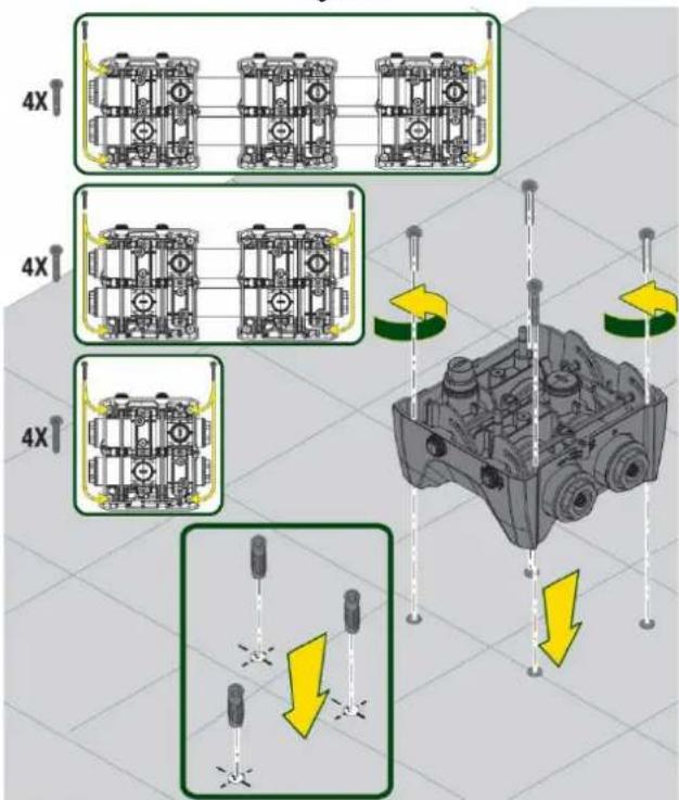 DAB ESYBOX MAX - PROCEDURE FOR FIXING THE PUMP TO THE ESYDOCK BASE - 2
