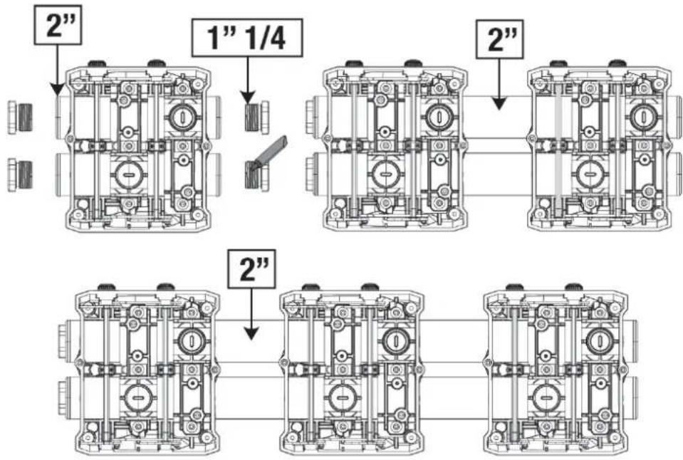 DAB ESYBOX MAX - HYDRAULIC CONNECTIONS - 1
