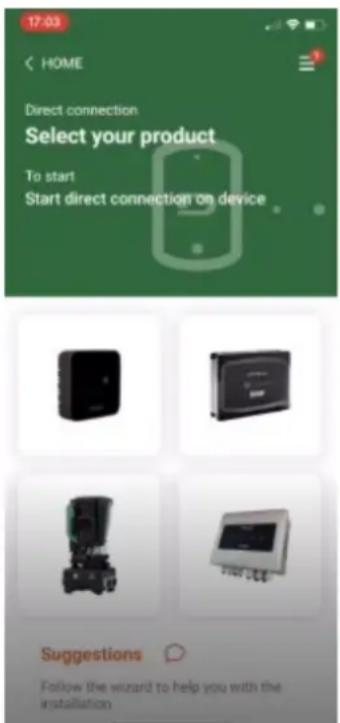 DAB ESY I/O - Helyi csatlakozás az APP-on keresztül - 1