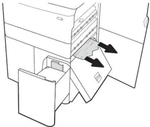 HP PageWide Managed Color MFP P77940 - Suppression des bourrages papier dans le bac de sortie - 15.E1.yz ; 15.C1.Az - 10