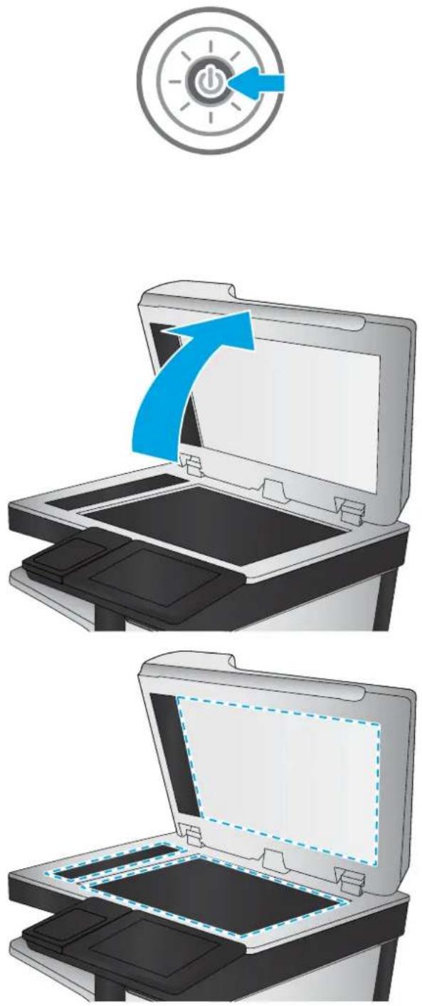 HP PageWide Managed Color MFP P77940 - Vérification que la vitre du scanner est dépourvue de saleté et de souillures - 1
