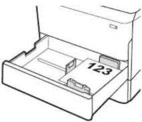 HP PageWide Managed Color MFP P77940 - Orientation du papier du bac 2 et des bacs de 550 feuilles - 4
