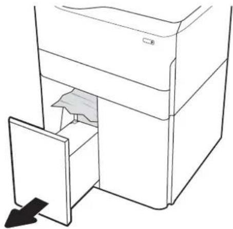 HP PageWide Managed Color MFP P77940 - Suppression des bourrages papier dans le bac de sortie - 15.E1.yz ; 15.C1.Az - 11