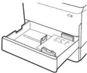 HP PageWide Managed Color MFP P77940 - Orientation du papier du bac 2 et des bacs de 550 feuilles - 2