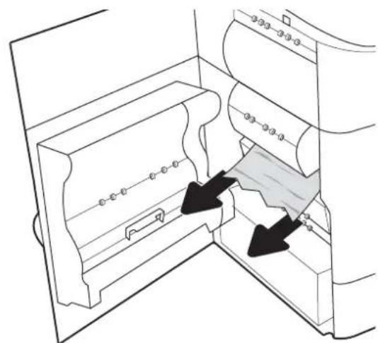 HP PageWide Managed Color MFP P77940 - Éliminer les bourrages papier dans le rouleau à pression chauffé (HPR) - 13.xx.xx, 15.5x.xx, 66.Bx.xx, 17.B3.xx - 2