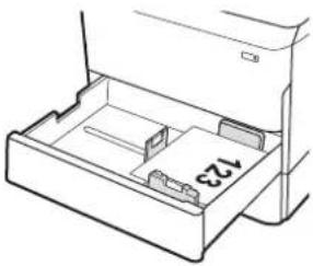 HP PageWide Managed Color MFP P77940 - Orientation du papier du bac 2 et des bacs de 550 feuilles - 8