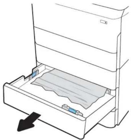 HP PageWide Managed Color MFP P77940 - Suppression des bourrages papier dans le bac de sortie - 15.E1.yz ; 15.C1.Az - 5