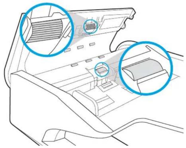 HP PageWide Managed Color MFP P77940 - Nettoyer les rouleaux et le tampon de séparation du bac d'alimentation - 2
