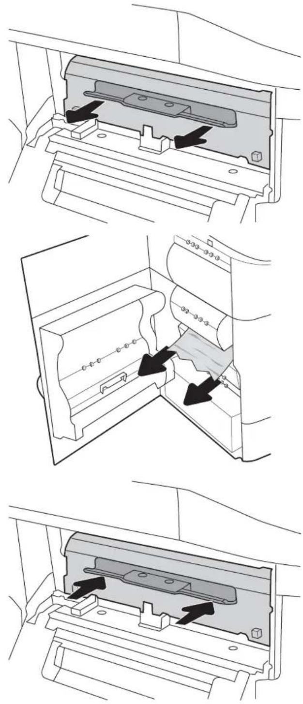 HP PageWide Managed Color MFP P77940 - Éliminer les bourrages papier dans le rouleau à pression chauffé (HPR) - 13.xx.xx, 15.5x.xx, 66.Bx.xx, 17.B3.xx - 4