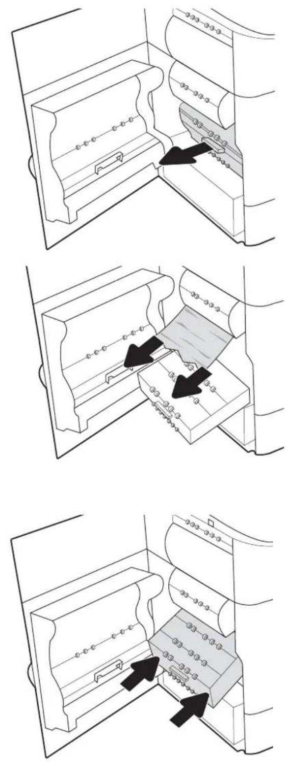 HP PageWide Managed Color MFP P77940 - Suppression des bourrages papier dans le bac d'alimentation - 31.13.yz - 6