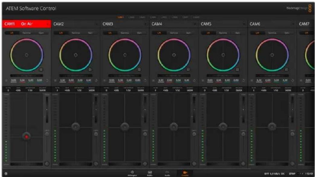 Blackmagic Design ATEM Television Studio HD8 - Utiliser la fonction de contrôle des caméras - 1