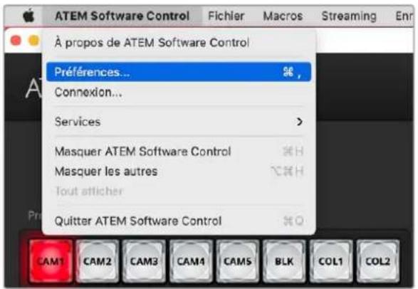Blackmagic Design ATEM Television Studio HD8 - Préférences - 1