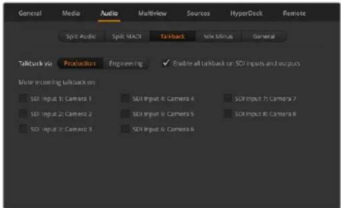 Blackmagic Design ATEM Television Studio HD8 - Talkback - 1