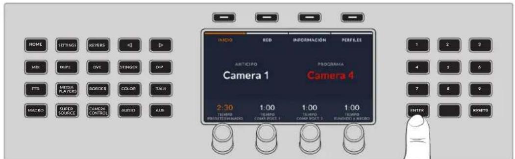 Blackmagic Design ATEM Television Studio HD8 - Acceso a las opciones del menú - 4