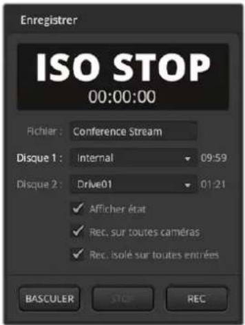 Blackmagic Design ATEM Television Studio HD8 - Comment enregistrer des fichiers ISO - 1