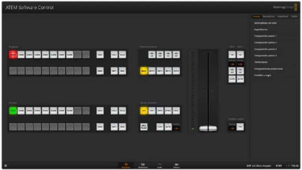 Blackmagic Design ATEM Television Studio HD8 - Alternar fuentes con el programa ATEM Software Control - 1