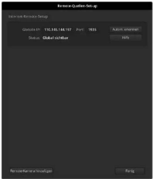 Blackmagic Design ATEM Television Studio HD8 - Verbinden von Remote-Quellen über das Internet - 3