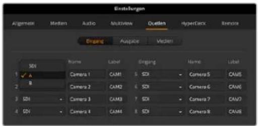 Blackmagic Design ATEM Television Studio HD8 - Auswählen der Eingabe - 1