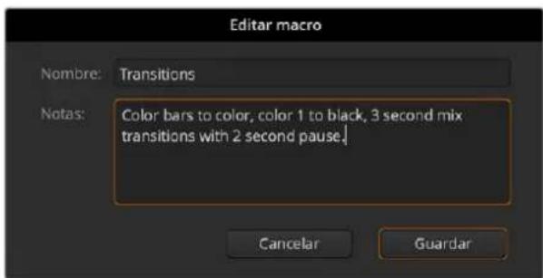 Blackmagic Design ATEM Television Studio HD8 - Grabación de macros en el programa ATEM Software Control - 4